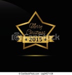 2015 merry christmas vector illustration background. abstract golden star. | CanStock