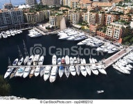 Yachts in monaco. | CanStock