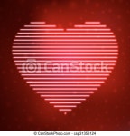 Neon icon heart. vector illustration. | CanStock