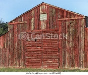 Red barn. Quaint old wooden barn, northern california. | CanStock