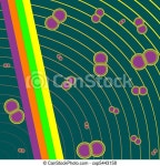 Retro card, abstract art illustration. | CanStock