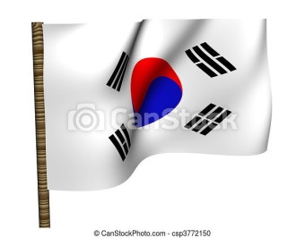 Southern korea. national flag. | CanStock