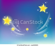 Shine star on the deep blue sky. | CanStock