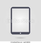 Tablet pc icon. Modern digital tablet pc icon. flat design icon. | CanStock