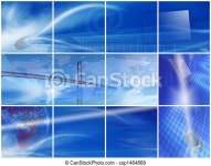 Technology, world and future... (computer, cell phone, @, mouse, earth) | CanStock