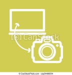 Transfer images. Camera, transfer, pictures icon vector image. can also be used for photography. suitable for use on web apps... 