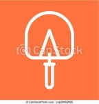 Trowel, masonry, gardening icon vector image. can also be used for construction, interiors and building. suitable for use on... 