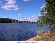 강강라이브 | Wood lake in summer. | CanStock