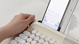 [누적 4.5억] 완벽한 성능의 충전식 레트로 키보드! 마우스도 준다고? by 주식회사 엑토