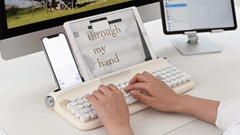 [누적 4.5억] 완벽한 성능의 충전식 레트로 키보드! 마우스도 준다고? by 주식회사 엑토