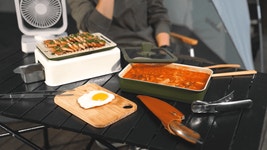 [솔캠필수템] 버너와 불판까지 가방 하나에 다 담은 컴팩트 요리도구 세트 by 은호정밀/(주)라온지엔와이