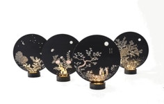 옻칠과 자개가 만드는 빛, 달빛 이야기 무드등 by Root57(루트57)