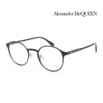 WizWid 알렉산더 맥퀸 명품 안경테 AM0166O 002 라운드 메탈 남자 여자 안경