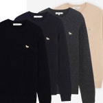 WizWid 23SS 메종키츠네 베이비폭스 패치 라운드넥 울니트 HM00502KT1006 4컬러 4927815100304778a