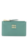 WizWid MIU MIU SS23 Miu miu madras cardholder Cardholder 5MB060 2AJB 5MB060 2AJ B