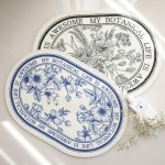 BUY BEAM | 블로마 플라워 타원 발매트 2color 블로마 플라워 타원 발매트 2color