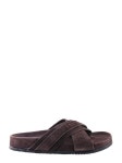 WizWid TOM FORD SS23 TOM FORD MENS J1299LCL046NCHOCOLATE BROWN SUEDE SANDALS Sandals J1299LCL046NCHOCOLATE J1299LCL046NCHOCOLATE