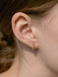 TATIANA | (실버925) 드롭 바이 드롭 후프 귀걸이 EC3007 (실버925) 드롭 바이 드롭 후프 귀걸이 EC3007