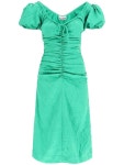 WizWid Ganni crinkle satin midi dress F7680