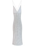 WizWid Ganni long mesh dress with crystals F7870