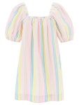 WizWid Ganni striped poplin mini dress F7980