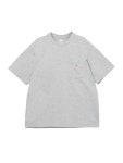 WizWid 단톤 남성 포켓 로고 반팔 DT C0198 TCB TOP GREY