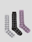 제이더블유앤더슨 JW Anderson White, Black and Lilac Socks KW1035YN0273968