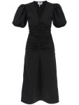 가니 Ganni pinstriped midi dress F8477