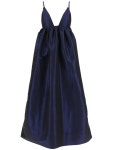 가니 Ganni shint taffeta long dress F8366