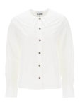 가니 Ganni double-collar shirt F8510