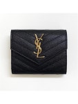Saint Laurent Paris | [럭스댓] 국내 23FW 생로랑 403943 / 금장 모노그램 퀄팅 컴팩트 삼단 지갑 [럭스댓] 국내 23FW 생로랑 403943 / 금장... 