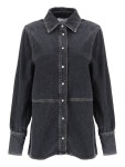 GANNI | 가니 Ganni rhinestone denim shirt J1414 가니 Ganni rhinestone denim shirt J1414