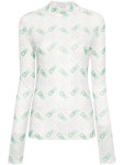 CASABLANCA | 카사블랑카 Casablanca Top White WPS24JTP02802PASTELPINGPONGMONOGRAM 카사블랑카 Casablanca Top White... 