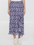 GANNI | 가니 Georgette midi skirt F8836_999 가니 Georgette midi skirt F8836_999