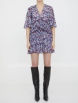 GANNI | 가니 Georgette mini dress F8864_999 가니 Georgette mini dress F8864_999