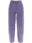 GANNI | 가니 SS24 Ganni striped starry jeans J1413 가니 SS24 Ganni striped starry jeans J1413