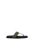 Versace | 베르사체 ss24 Flip flops Fabric Black 316023 베르사체 ss24 Flip flops Fabric Black 316023