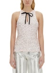 GANNI | 가니 SS24 SEQUINED TOP F8626_494 가니 SS24 SEQUINED TOP F8626_494