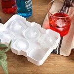 하이볼 짐빔 아이스 메이커 몰드 원형 왕볼 6구 얼음틀 홈카페 파티 얼그레이 하이볼 짐빔 아이스 메이커 몰드 원형 왕볼 6구 얼음틀