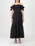 GANNI | [해외배송] 24SS 가니 롱 원피스 F9168 099 Black [해외배송] 24SS 가니 롱 원피스 F9168 099 Black