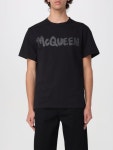Alexander McQueen | [해외배송] 24FW 알렉산더 맥퀸 반팔 티셔츠 794673QTABT 0570 Black [해외배송] 24FW 알렉산더 맥퀸 반팔... 