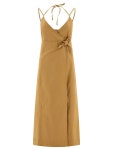 GANNI | 가니 Canvas Strap Dress Dresses Beige F9290177 가니  Canvas Strap Dress Dresses Beige F9290177