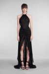 24SS 데이비드 코마 미디 원피스 401011 SS24DK46DL Black [해외배송] 24SS 데이비드 코마 미디 원피스 401011 SS24DK46DL Black