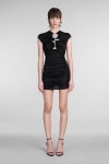 24SS 데이비드 코마 미디 원피스 401004 SS24DK06D Black [해외배송] 24SS 데이비드 코마 미디 원피스 401004 SS24DK06D Black