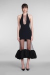 24SS 데이비드 코마 미디 원피스 401013 SS24DK79D Black [해외배송] 24SS 데이비드 코마 미디 원피스 401013 SS24DK79D Black