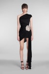 24SS 데이비드 코마 미디 원피스 401002 SS24DK02D Black [해외배송] 24SS 데이비드 코마 미디 원피스 401002 SS24DK02D Black