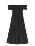 GANNI | [해외배송] 24SS 가니 미디 원피스 99284 F9168 Black [해외배송] 24SS 가니 미디 원피스 99284 F9168 Black