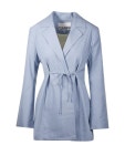 GANNI | 가니 SS24 DRAPEY MELANGE TIESTRING BLAZER F8795 가니 SS24 DRAPEY MELANGE TIESTRING BLAZER F8795