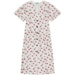 GANNI | [해외배송] 24SS 가니 미디 원피스 F8885 795 WHITE [해외배송] 24SS 가니 미디 원피스 F8885 795 WHITE