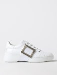Roger Vivier | 로저비비에 FW24 Roger Vivier Viv Skate Sneakers in Leather with Decorative Buckle RVW54226150LXQ B001 White... 